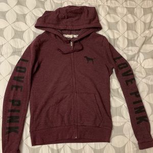 Maroon PINK hoodie